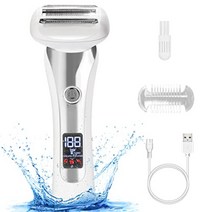 (일본직송) 여성면도기 전동면도기 일본히트상품 겨털 다리털 제모 피부보호 USB충전, 화이트
