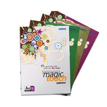 (삼원) 매직터치 A4 180g 10장(1팩) 단면 머메이드지 OA 용지, 1팩, 03(연미색)