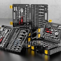 소켓렌치 53PCS 세트 육각렌치 깔깔이 복스알 라쳇핸들, 1세트