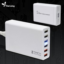 마이리빙 스마트 터보 차저 멀티충전기 65W 6포트, 1개, 충전기