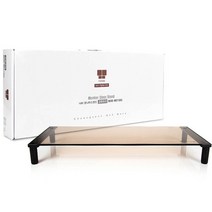 탁상 테이블 국내 생산 모니터 받침대 특수 강화 유리 재질 525mm X 210mm 선반