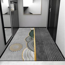 희래운 북유럽풍 현관 거실 발매트 중형 대형 폭신한 미끄럼 방지 매트, B, 100cm*200cm