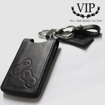 뉴SM5 플래티넘 / VIP 르노삼성 4버튼용 가죽 스마트키 케이스&키홀더, VR-01) 르노삼성 4버튼용/레드