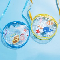 PVC원형비닐가방꾸미기 패키지 크로스백 비치백
