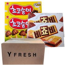 오리온 초코송이 144g x 2 비쵸비 125g x 2, 1set