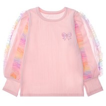 프렌치캣현대3 Q34DCT180 핑크 골지 무지개 샤 티셔츠