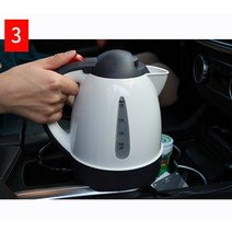 차량용 커피 포트 12볼트 화물차용 트럭 anti-scalding 차 자동차 24v, 12V 시거잭