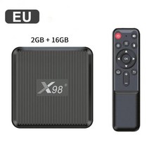 빠른 배송 x98q 4k android smart tv box 2gb 6gb amlogic s905w2 쿼드 코어 2.4g wifi 4k vs x96 mini set top bo, 2g 16g 나