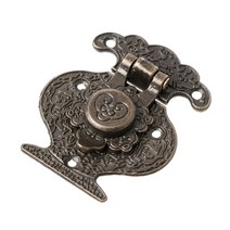 문 가구 공예품 경첩 diy 1 개대 골동품 청동 라운드 철 장식 빈티지 + 래치 걸쇠 보석 상자 토글 잠금 하드웨어힌지