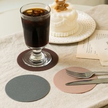 (OC)국산 실리콘 크랙 원형 카페 논슬립 컵받침 10cm, 우노이 엠보 컵받침 브릭레드