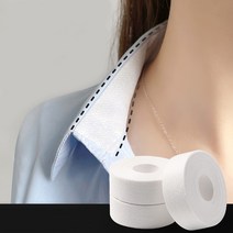 셔츠 모자 오염 방지 테이프 땀흡수 카라 변색 방지 커버, 화이트(10장1세트), 1개