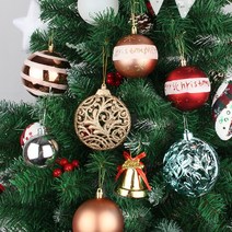 보넨 크리스마스 트리 장식 화이트 스노우 벽 소품, 12cm패브릭세로펄볼(3P)