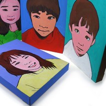 퍼니스쿨 종이액자 입체 정사각중형 직사각 액자걸이 전시회 5개이상구매가능, 1세트, 직사각형 6개