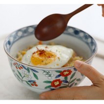 아이카 아리타 꽃 자수 면기, 혼합색상, 1개