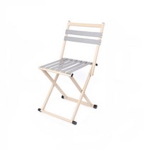 접이식 백패킹 등받이 초경량캠핑의자 아웃도어 오토캠핑 편한 백패킹의자 등산용, L사이즈, 아이보리-등받이형