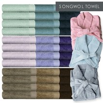 송월타올 송월 호텔수건 샤워가운 기획전, 04.벨르170g40수, 06)스카이블루10장