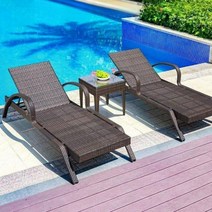 라탄비치체어 야외 흔들의자 원목 그네 의자 테라스, 15.E형침대1개