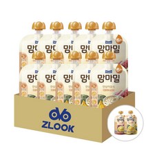 매일유업 맘마밀 안심이유식 6개월 3종 (총12개), 단호박10+퓨레맛보기(사과1+바나나1), 1세트
