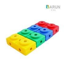 바른키즈 멀티짐 2칸 사각블럭 어린이놀이 체육교구 활동 바른키즈 유아 멀티짐 사각블럭 체육 놀이, 라온 초록