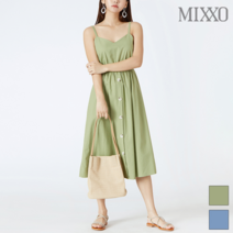 미쏘 미쏘 린넨 슬리브리스 원피스_MIWOW972QR