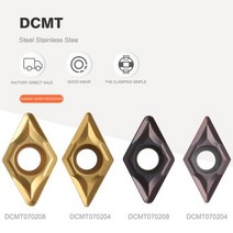 10PCS DCMT070204 VP15TF US735 UE6020 외부 금속 선반 공구 DCMT 070204 밀링 커터 초경 인서트, DCMT070204 UE6020