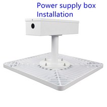 방수 산업 캐노피 빛 60w80w100w150w 뒤뜰 차고 주유소 램프 표면 탑재 recessed 탑재 천장 조명, 80W, Nature White 4000k, Power Supply Box