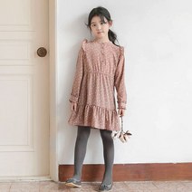 스타일노리터 린 프릴 원피스 다크핑크