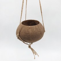 식물시간 cocopot 코코넛 화분 자연 소재 소품 화분커버, hanging