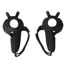 오큘러스퀘스트2 헤드스트랩 VR게임Oculus Quest 2 VR 보호 커버 VR 터치 컨트롤러 실리콘 커버 스킨 핸들, 한개옵션1, 09 black3