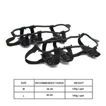 아이젠 미끄럼방지 신발커버 하이킹 클라이밍스파이크 겨울산행1 쌍 24 얼음 그리퍼 미끄럼 방지 신발 스파이크 그립 클리트 겨울 야외 등산 눈 신발 커버 크램폰 미끄럼 방지, 협력사, L