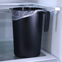 음쓰냉장고 음식물 쓰레기통 2L 가정용 짬통, 블랙