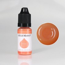 비누만들기 키트 비누 색소 슬라임향료 베이스 24 색 에폭시 수지 안료 양초 착색 밝은 색상 액체 착색제 diy uv 금형 수제 공예 염료 안료 10ml, 산호