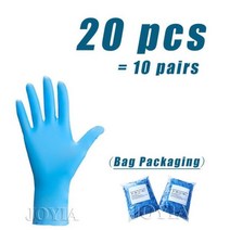 녹색 일회용 장갑 안전 시험 니트릴 다목적 방수 가정용 식품 심기 농업 작은 100, Blue-20 pcs_M
