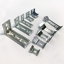 창안애 블라인드 부속품 스냅 브라켓 설치 고정 피스, 기역자브라켓 대형 - 메탈 1개, 1개