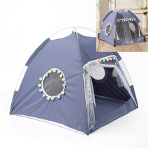 반려동물 텐트하우스 블루 강아지동굴집 강아지집추천 애완견집 반려견집 개집만들기 강아지집DIY 중형견집 대