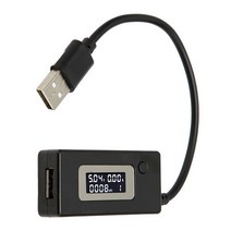 U96 고정밀 LCD 디스플레이 전류 표시기 IPS 컬러 스크린 USB 테스터 DC 디지털 검출기, 01 Black