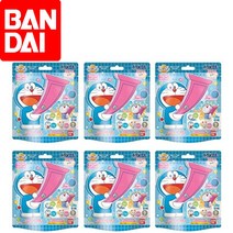반다이 도라에몽 입욕제 6개 랜덤 피큐어 장난감, 단일상품개