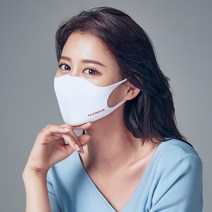 국산 빨아쓰는 항균 자외선 비말 차단 기능성 친환경 입체 브이펜더 마스크, XS, 화이트