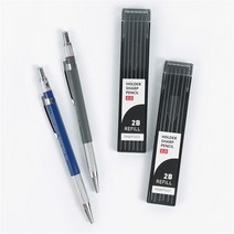 홀더 샤프 세트 2종1세트 2.0 노크식 제도펜 목재 클러치 펜슬 스케치 드로잉 목공 목수, 3000홀더샤프세트 2종1세트