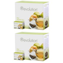 레볼루션 페어 화이트티 배 30티백 2팩 Revolution Tea