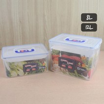 반찬 쌀통 밀폐 용기 간장게장 플라스틱통 친환경, 8L, 1개