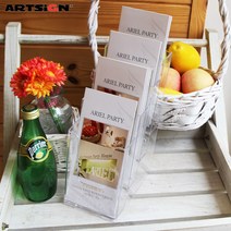 아트사인 A6 4단카탈로그꽂이4609/스탠드꽂이/홍보물꽂이/전단꽂이/명함꽂이/메뉴꽂이, 카탈로그꽂이4609_1개