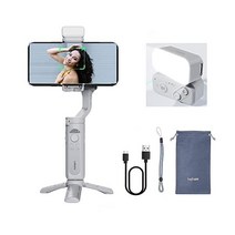 hohem iSteady XE 3축 스마트폰 짐벌 스태빌라이저 아이폰용 빛 안드로이드 폰 for 브이로그 유튜브 라이브 비디오 레코드 휴대용 접이식 짐블라 그레이 콤보