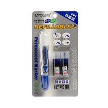FC 슈퍼볼륨 생잉크 유성매직 리필 세트(파랑) (2mm) 유성매직 싸인펜 네임펜 보드마카 마카 모나미매직 고급매직 유성매직 사무용매직 매직펜 유성매직/유성매직24색/마카/네임펜/도화지/물감/네임펜12색/라인펜/유성매직12색/마커펜