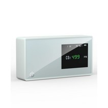 이산화탄소 농도계 CO2 센서 이산화탄소 농도 계측기 실시간 측정 고정밀 co2 농도 측정기 NDIR 방식 CO2 센서 온도 습도 표시 3 in1 충전식 2500mAh 대용량 내장 400-5000PPM 측정 범위 탁상형 USB 충전식