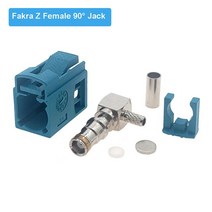 50-3 RG58 LMR195 LMR200 RG400 RG142 용 2 개/몫 RF 동축 Fakra A/B/C/D/E/F/G/H/I/K/Z 수 플러그 커넥터, 11 Fakra Z F90