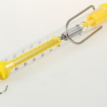 피케이몰 투명 걸이형 저울 25N 2500g 원통형 용수철 저울, 1개, 단색