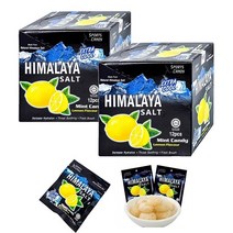 히말라야 솔티드 소금 절인 비타민 레몬 민트 롤리팝 캔디 세트 ( 1팩 12봉 X 2박스), 2개