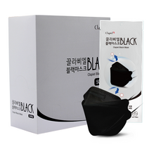 끌라삐엘 블랙 마스크 50매, 단품