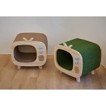 가르르 원목 고양이집 고양이 숨숨집, 연그레이